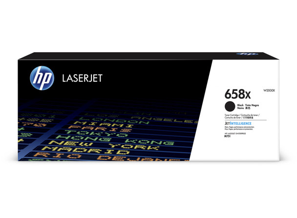 HP 658X BLACK LASERJET TONER CARTRIDGE 33K