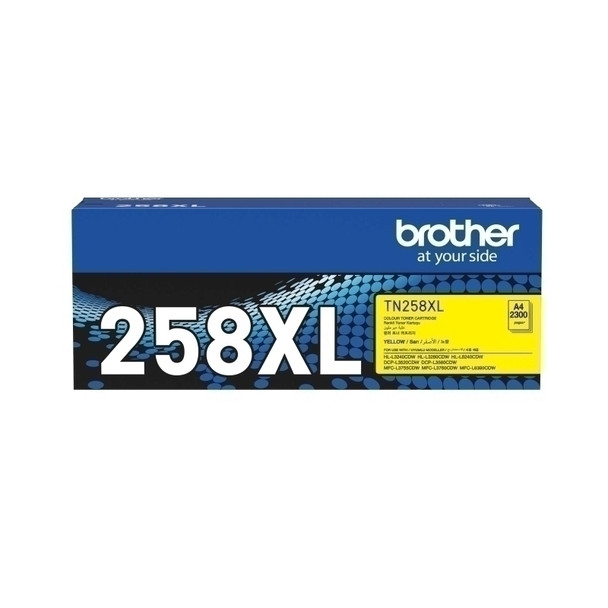 Brother TN258XL Yellow High Capacity Toner 2,300 pages