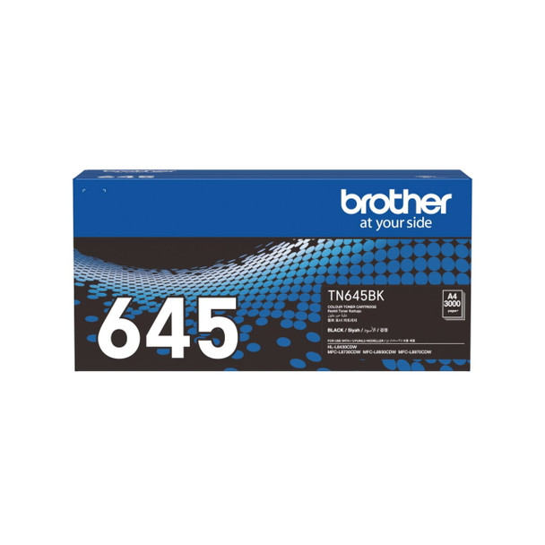 Brother TN645BK Genuine Black Standard Yield Toner Cartridge