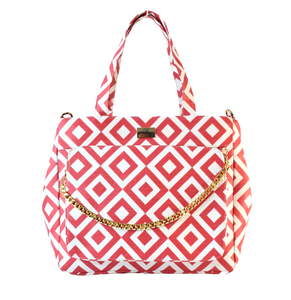 bolso para mujer dibella color rojo diseño con rombos modelo aria bolso para mujer dibella color rojo diseño con rombos modelo aria