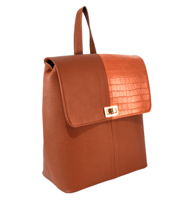 Mochila elegante Para mujer dibella color Camel modelo Giennah Mochila elegante Para mujer dibella color Camel modelo Giennah