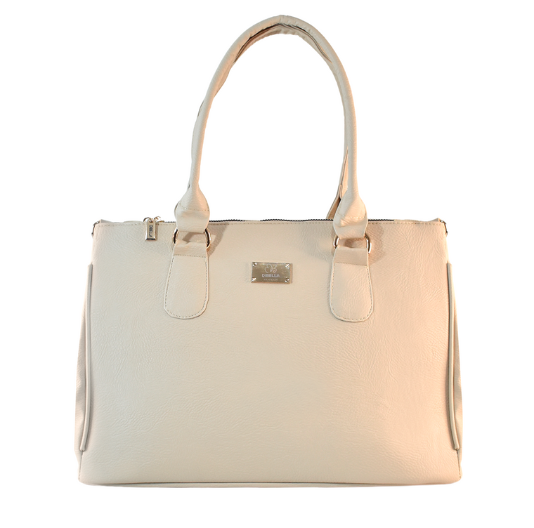 Bolso ejecutivo para mujer dibella color beige modelo atenea