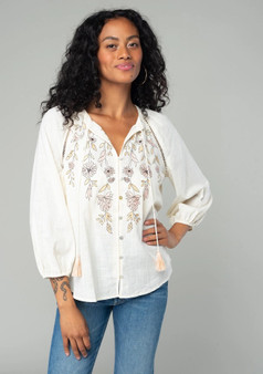 Flower Child Embroidered Blouse