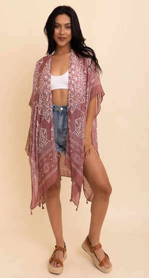 Sugar Mags Mandala Kimono (Rose)