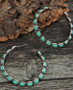 Turquoise Hoop Earrings
