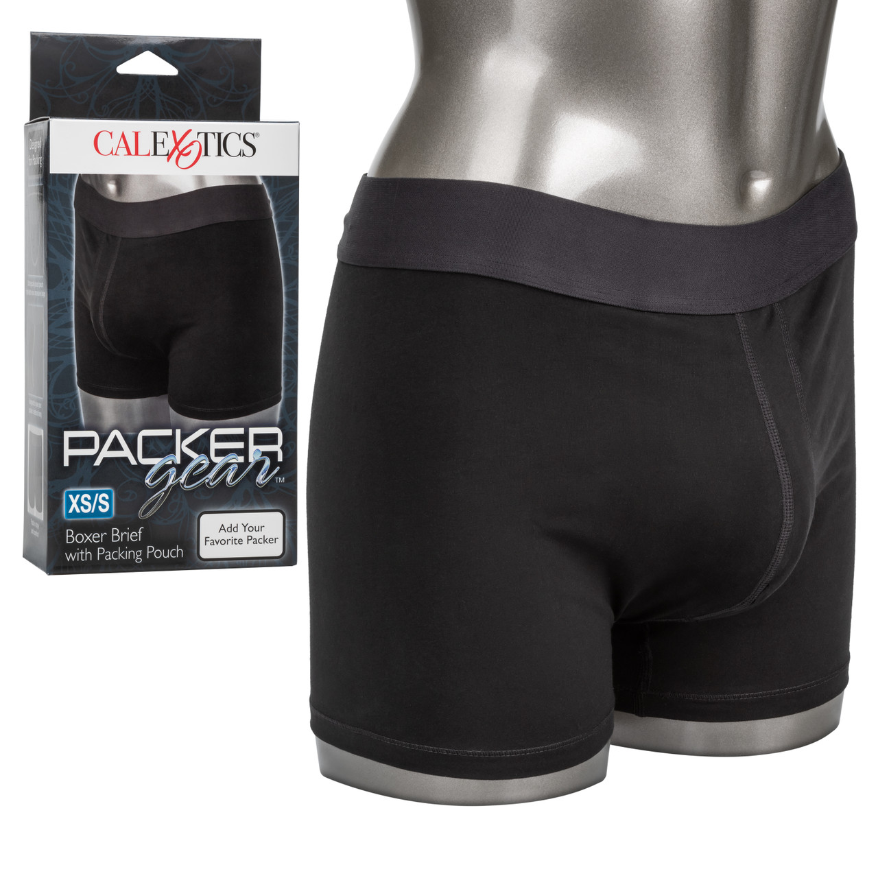 SE-1576-50-3 CalExotics Packer Gear™ Boxer Brief with Packing Pouch - XS/S