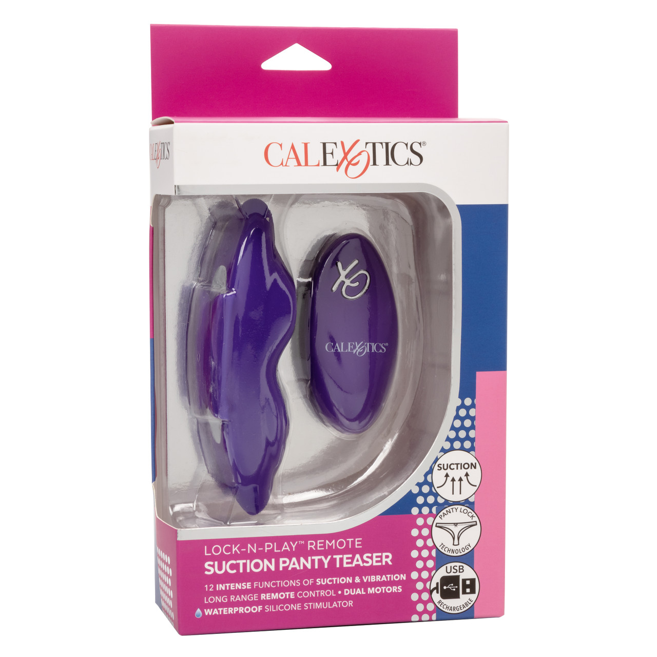 French Kiss Suck & Play Rechargeable Waterproof Silicone Interchangeable  Set By CalExotics - Red