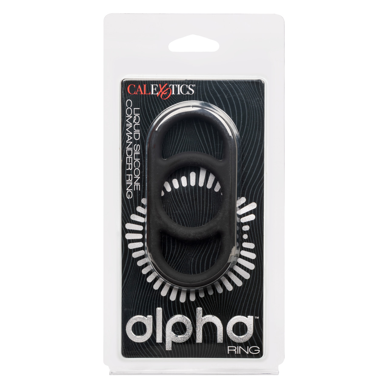 Alpha™ Liquid Silicone Commander Ring - Black