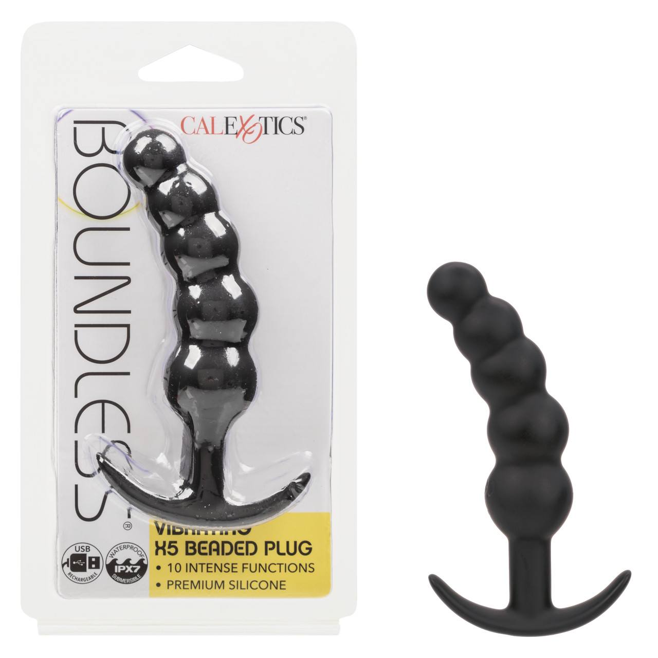 SE-2700-55-2 Boundless® Vibrating X5 Beaded Plug