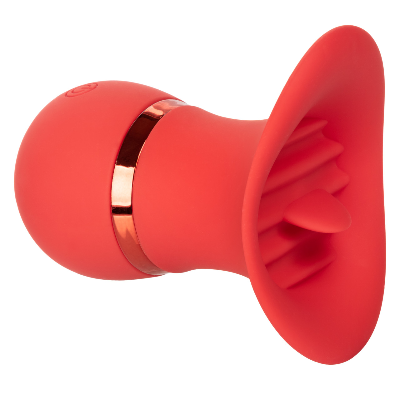 French Kiss Suck & Play Rechargeable Waterproof Silicone Interchangeable  Set By CalExotics - Red