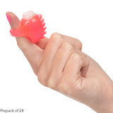 Foil Pack Vibrating Finger Teaser (Prepack of 24) - Pink