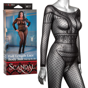 Scandal® Plus Size Full Length Lace Body Suit