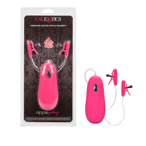 Nipple Play® Vibrating Heated Nipple Teasers - Pink