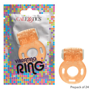 Foil Pack Vibrating Ring (Prepack of 24) - Orange