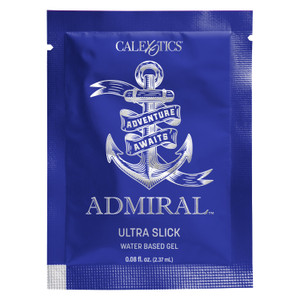 Admiral™ Ultra Slick Water Based Gel .17 fl. oz. sachet (Prepack of 250)
