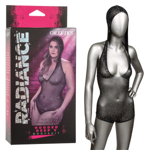 Radiance™ Plus Size Hooded Deep V Body Suit
