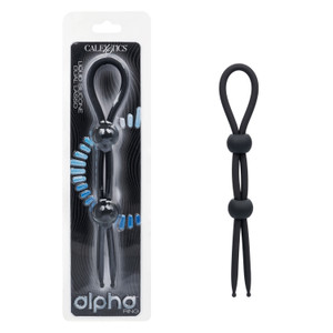 Alpha™ Liquid Silicone Dual Lasso - Black