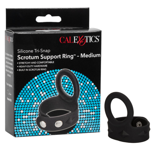 Silicone Tri-Snap Scrotum Support Ring™ - Medium