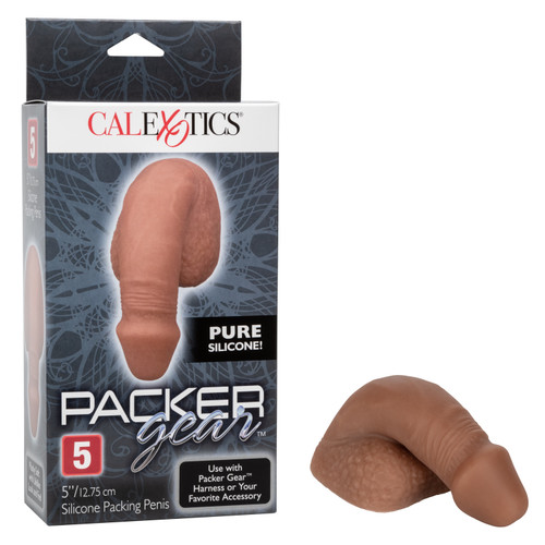 Packer Gear® 5"/12.75 cm Silicone Packing Penis™ - Brown