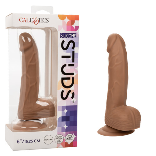 Silicone Studs™ 6"/15.25 cm - Brown