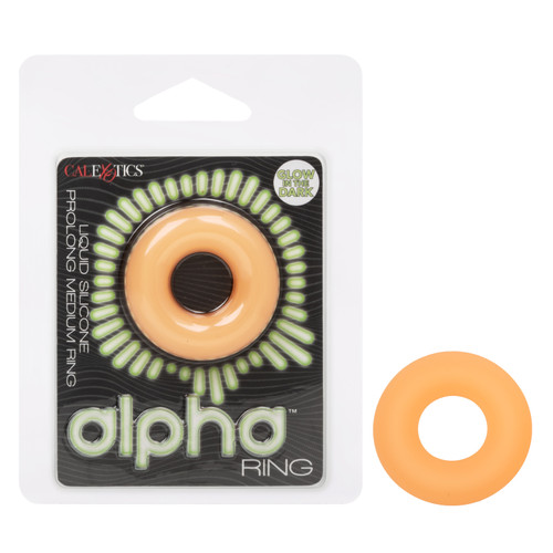 Alpha™ Glow-In-The-Dark Liquid Silicone Prolong Medium Ring
