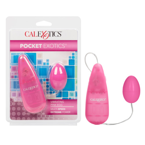 Pocket Exotics® Vibrating Pink Egg