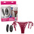 Remote Control Lace Thong Set - Burgundy