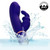 Love Bunny Rollin' "G" Bunny purple vibrator shown with water splash and IPX7 waterproof rating