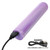 CalExotics AURA Rounded purple vibrator connected to included magnetic USB charging cord