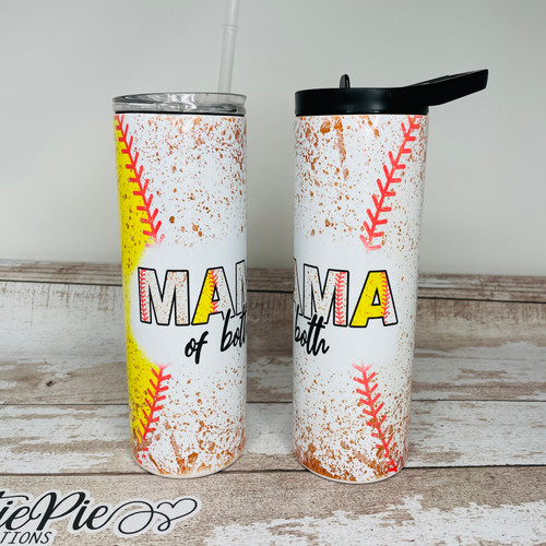 Mama of Both Baseball Softball Tumbler