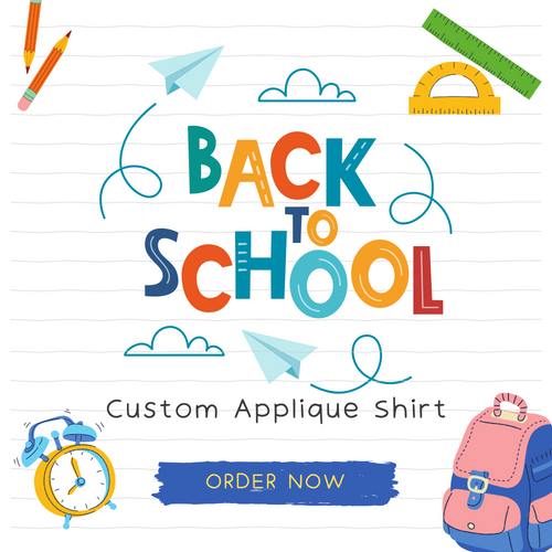 Custom Back to School Embroidered Shirt Custom Back to School Embroidered Shirt