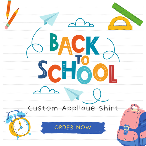 Custom Back to School Embroidered Shirt