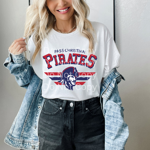 PC Pirates Vintage White Tee PC Pirates Vintage White Tee