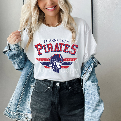 PC Pirates Vintage White Tee