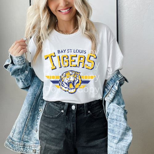 BSL Tigers Vintage White Tee BSL Tigers Vintage White Tee