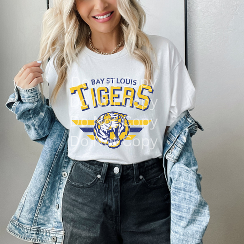 BSL Tigers Vintage White Tee