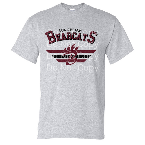 LB Bearcats Vintage Grey Tee LB Bearcats Vintage Grey Tee