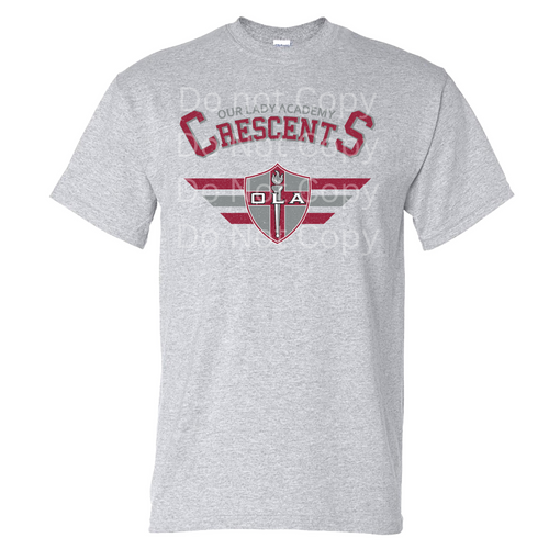 OLA Crescents Vintage Grey Tee