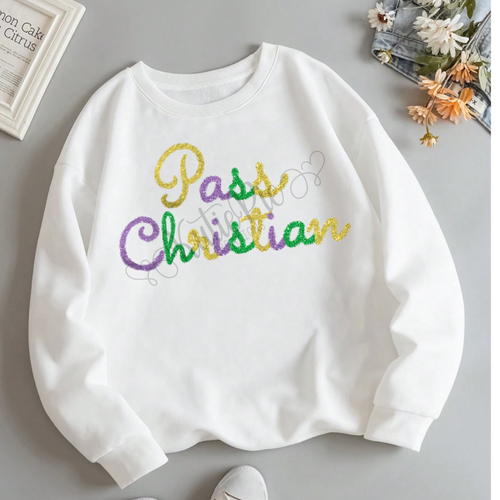 City Name Mardi Gras Sweatshirt City Name Mardi Gras Sweatshirt