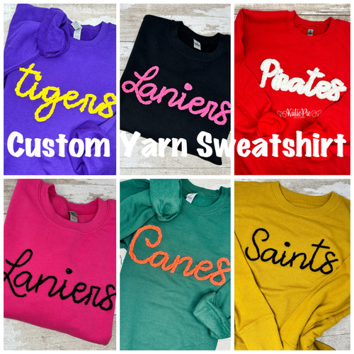 Custom Yarn Sweatshirt Custom Yarn Sweatshirt
