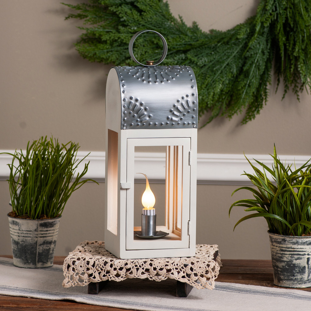 Wooden Lakeview Lantern - Irvin's Tinware