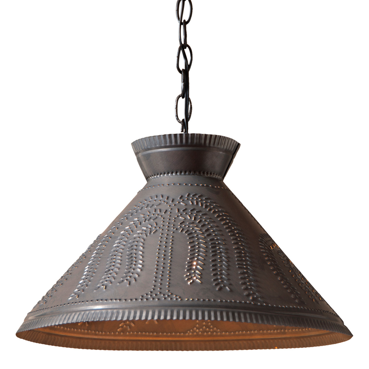 Roosevelt Shade Light with Willow in Kettle Black - Irvin's Tinware