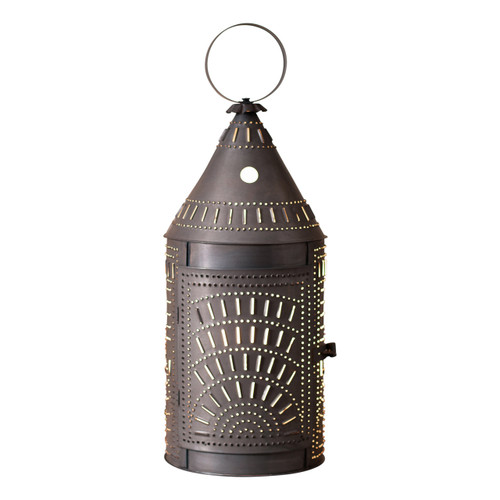 27-Inch Blacksmith's Lantern with Chisel in Kettle Black