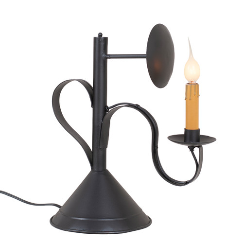 Early American Accent Light in Smokey Black