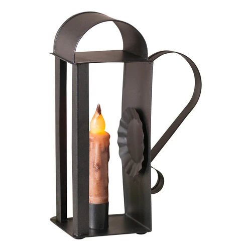 Village Candle Holder in Smokey Black