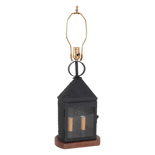 Harbor Lamp Base in Textured Black