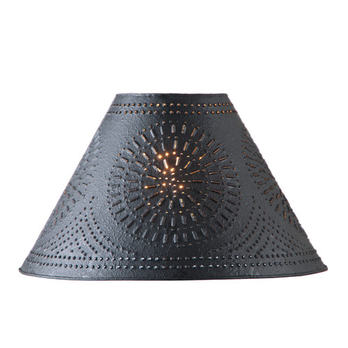 17-Inch Flared Shade with Chisel in Textured Black