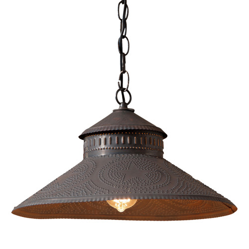 Shopkeeper Shade Light with Star in Kettle Black