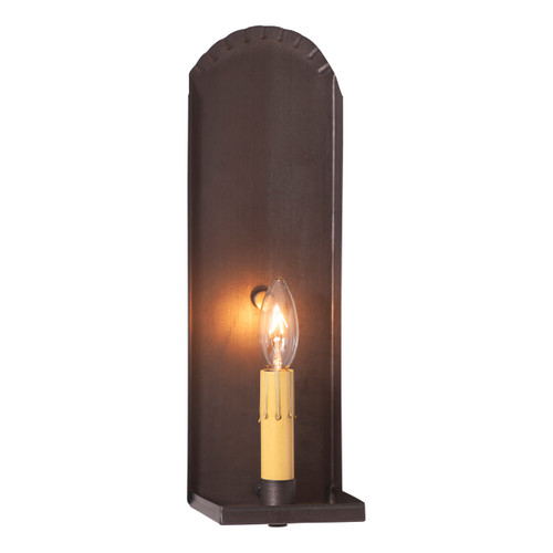 Georgetown Colonial Electric Tin Sconce in Kettle Black