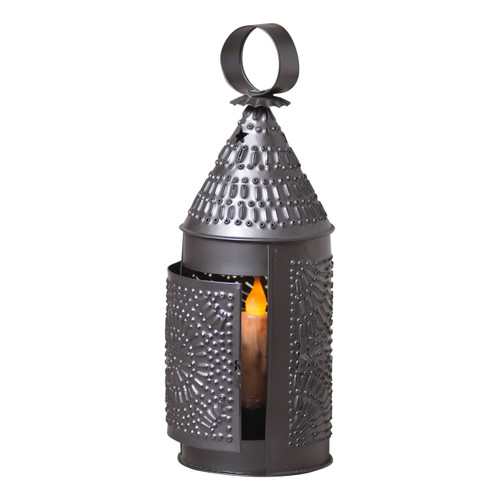baker's lantern in smokey black